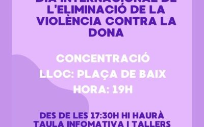 25N Día internacional de la eliminación de la violencia contra la mujer.